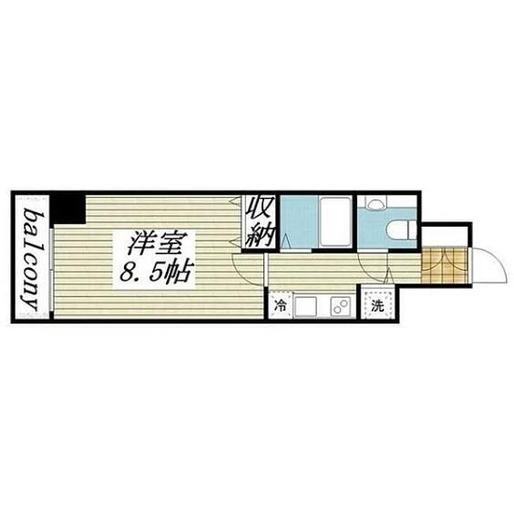 メゾン・ド・ヴィレ本駒込 802号室 間取り図