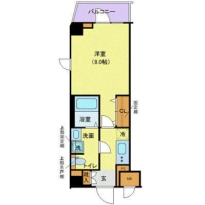LEXE文京白山 401号室 間取り図