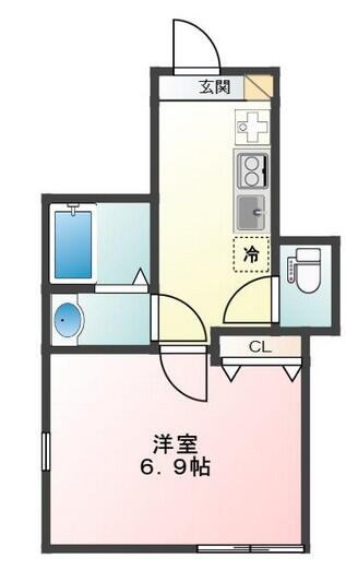 Glanz千駄木（グランツ千駄木） 101号室 間取り図