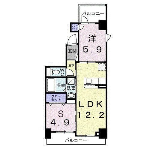 レパラール関口 201号室 間取り図