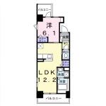 レパラール関口 202 間取り図