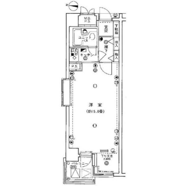 メゾン文京関口II 906号室 間取り図