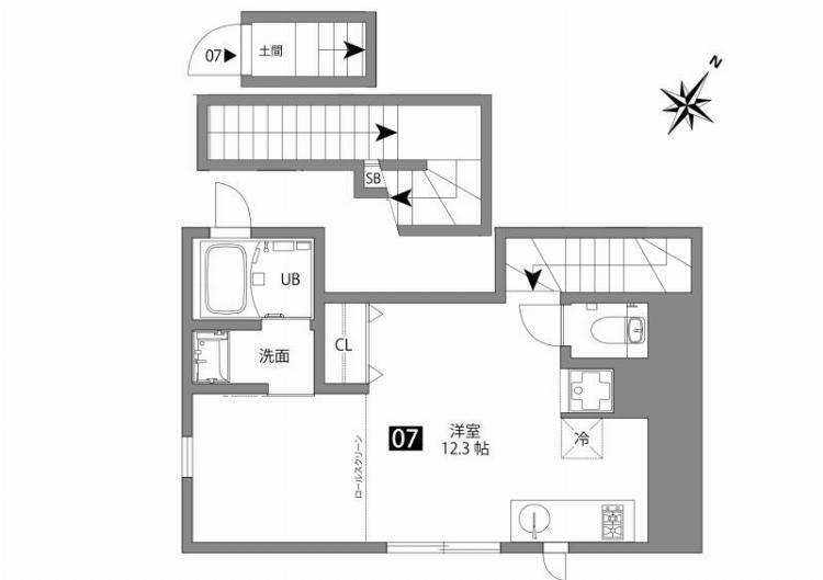 文京大塚テラス 07号室 間取り図