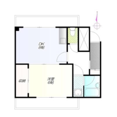 カーサ茗荷谷 101号室 間取り図