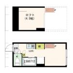 AVAND神楽坂 102 間取り図