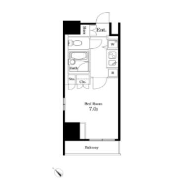 KDX文京千石レジデンス 301号室 間取り図
