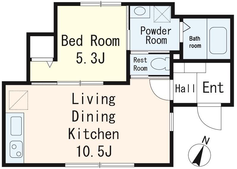 ピッコロ白山 101号室 間取り図