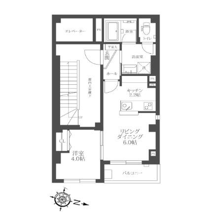 リュクサンブール道灌山 301号室 間取り図