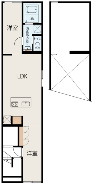 THE PALACE ASAKUSA IRIYA 5F号室 間取り図