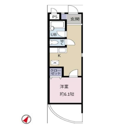 ベイ・アルファ上富士 201号室 間取り図