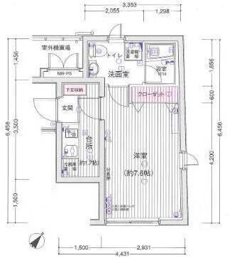 ユナイテッドグロー文京白山 207号室 間取り図