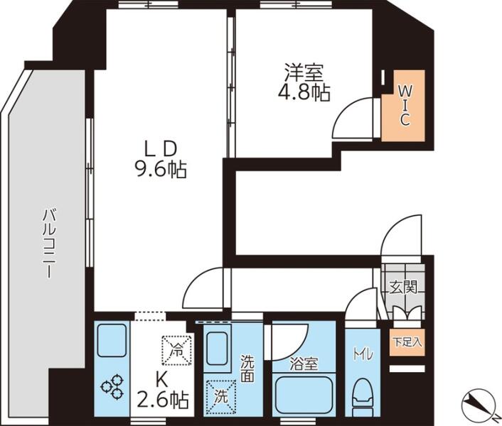 GRAN PASEO本駒込（グランパセオ本駒込） 1401号室 間取り図