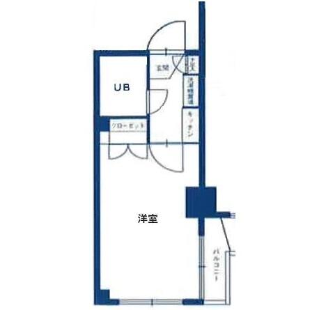 エヴェナール茗荷谷 508号室 間取り図