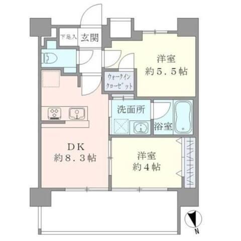CASA EST CORTA 704号室 間取り図