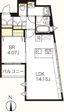 ガーデン小石川 106号室 間取り図