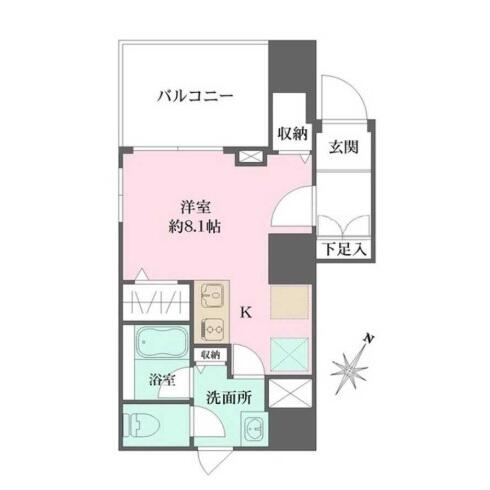 WHARF文京茗荷谷 701号室 間取り図