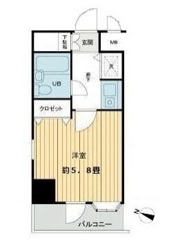 グラチアトルリ GRAZIA TORRI 204号室 間取り図