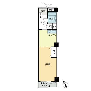 ライオンズマンション本駒込第2 202号室 間取り図