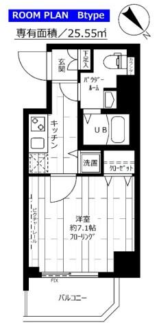 ステージグランデ茗荷谷 1001号室 間取り図