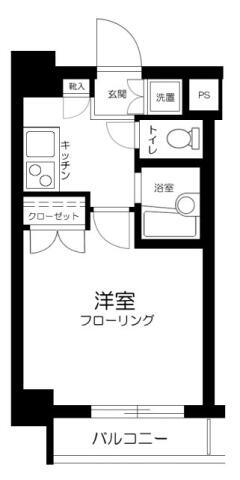 スカイコート文京小石川第3 208号室 間取り図