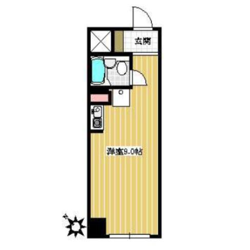 ヒルトップ小石川 105号室 間取り図