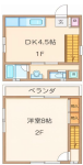 石橋テラスハウス間取り画像