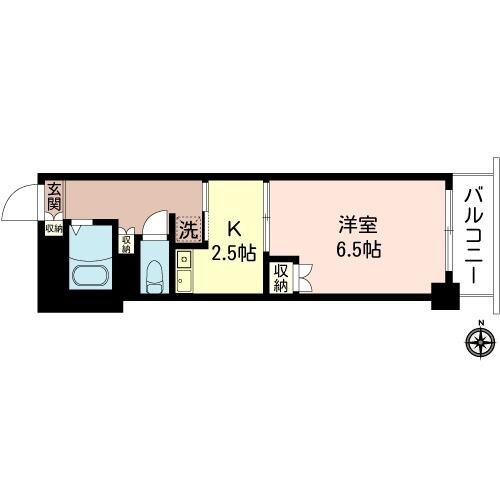 プラザ飯田橋 304号室 間取り図