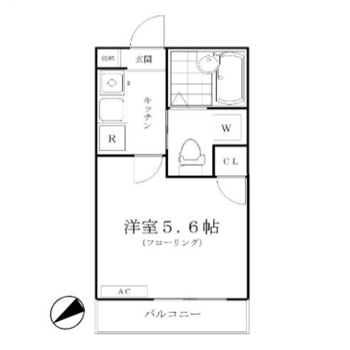 ニコルハイム 301号室 間取り図