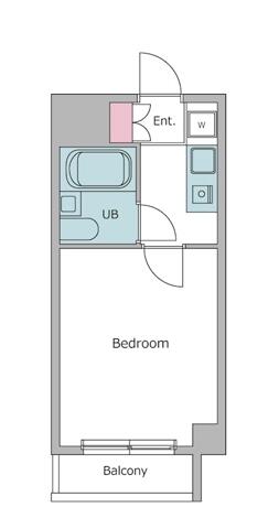 キャメロット 408号室 間取り図