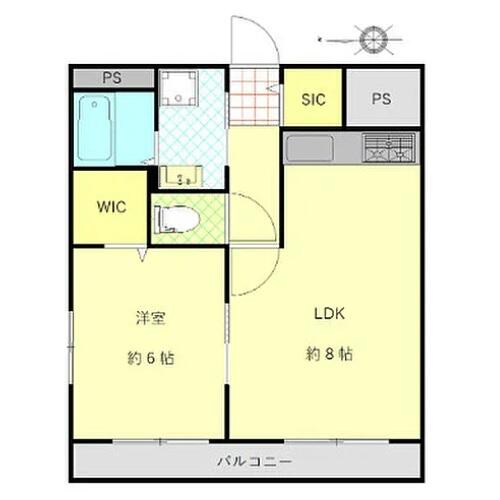 赤門ロイヤルハイツ 909号室 間取り図