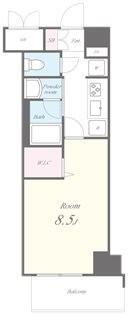 ボナール白山 101号室 間取り図