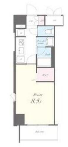 ボナール白山 201号室 間取り図
