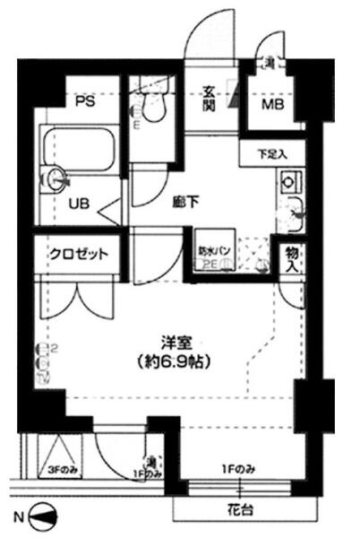 メインステージ江戸川橋II 205号室 間取り図