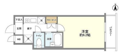 メインステージ江戸川橋II 302号室 間取り図