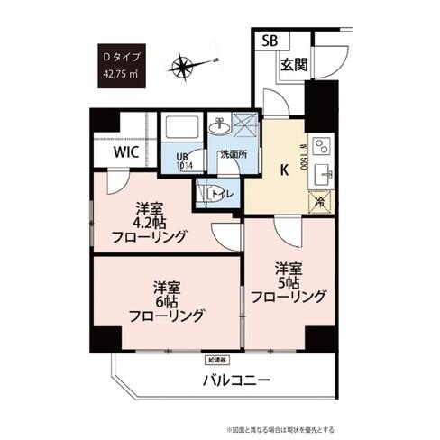 GranGusto文京 202号室 間取り図