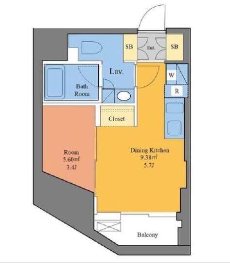 アレージュマン本郷2丁目 101号室 間取り図