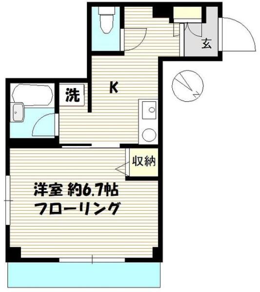 ベルフォレスト 301号室 間取り図