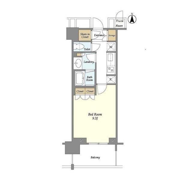 文京 GARDEN THE SOUTH 1706号室 間取り図