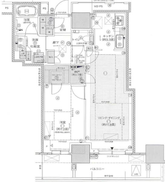 プラウドタワー小岩フロント 14F 間取り図