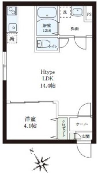 レピュア小石川レジデンスII 502号室 間取り図
