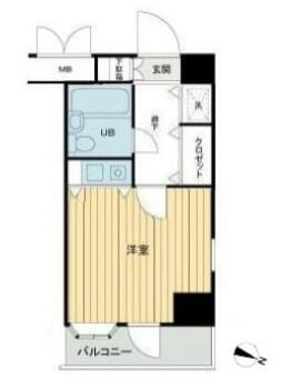 グラチアトルリ GRAZIA TORRI 305号室 間取り図