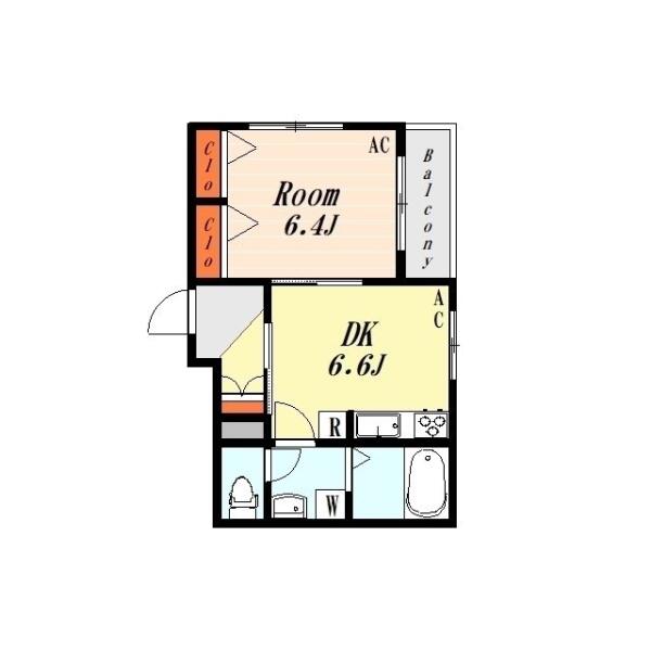 コリーナ小石川 103号室 間取り図