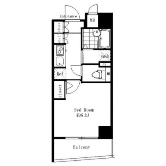 シンシア御茶ノ水 302号室 間取り図