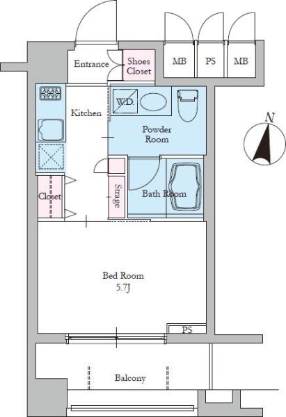 レジディア文京音羽II 309号室 間取り図