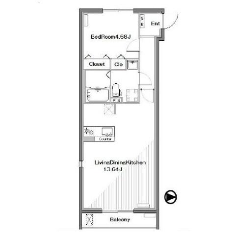 アーバンステージ千石II 406号室 間取り図