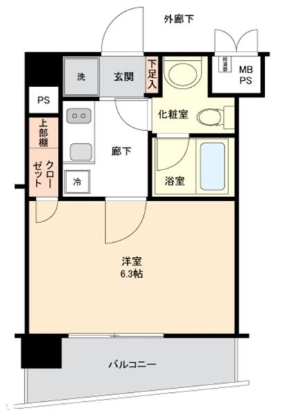フロントシティ文京 1002号室 間取り図