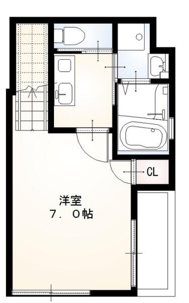 Glanz小石川 203号室 間取り図