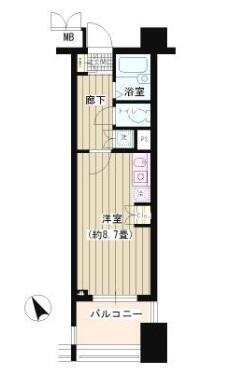 パークホームズ文京千石ステーションアリーナ 706号室 間取り図