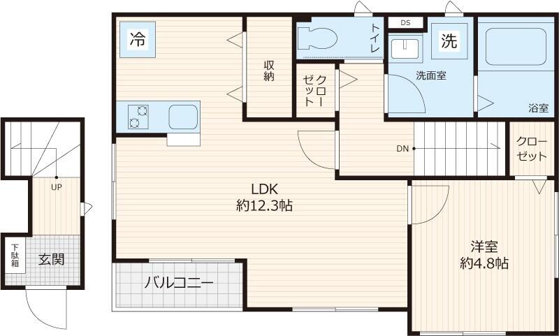 （仮）ユアメゾン向丘 201号室 間取り図