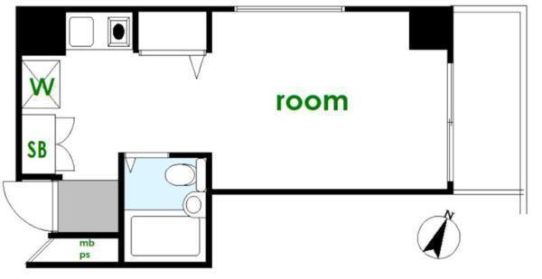 ホーメストハイツ本郷 502号室 間取り図